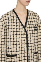 Load image into Gallery viewer, Boucle jersey single-breasted jacket
