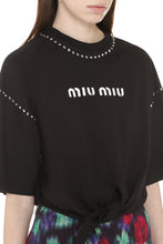 Carica l'immagine nel visualizzatore di Gallery, T-shirt in cotone con nodo
