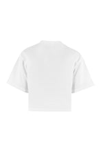 Carica l'immagine nel visualizzatore di Gallery, T-shirt corta in cotone ricamata
