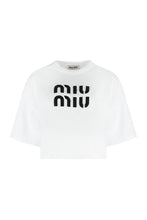Carica l'immagine nel visualizzatore di Gallery, T-shirt in cotone con logo
