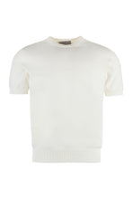 Load image into Gallery viewer, Cotton short sleeve sweater
