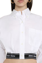 Carica l'immagine nel visualizzatore di Gallery, Camicia in cotone con collo button-down
