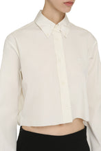 Load image into Gallery viewer, Cropped poplin shirt
