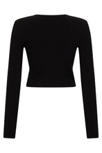 Carica l'immagine nel visualizzatore di Gallery, Maglia cropped con bottoni e logo

