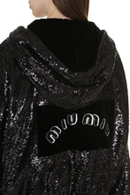Carica l'immagine nel visualizzatore di Gallery, Felpa full-zip in paillettes

