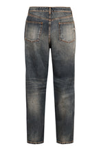 Carica l'immagine nel visualizzatore di Gallery, Jeans straight leg a 5 tasche

