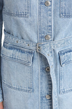 Carica l&#39;immagine nel visualizzatore di Gallery, Abito chemisier in denim
