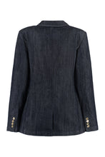 Carica l'immagine nel visualizzatore di Gallery, Blazer monopetto in denim
