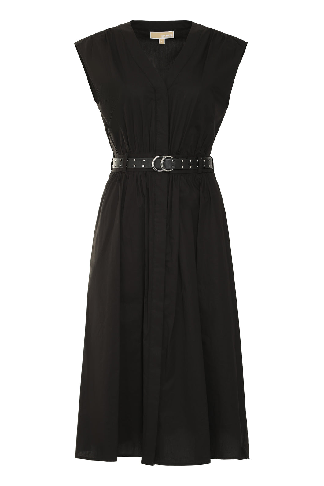 Abito in cotone con cintura