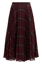 Load image into Gallery viewer, Long plaid skirt with pleats
