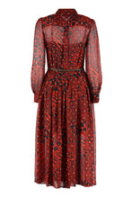 Carica l&#39;immagine nel visualizzatore di Gallery, Abito chemisier stampato
