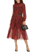 Carica l&#39;immagine nel visualizzatore di Gallery, Abito chemisier stampato
