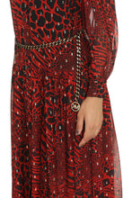 Carica l&#39;immagine nel visualizzatore di Gallery, Abito chemisier stampato
