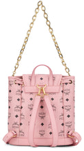Carica l'immagine nel visualizzatore di Gallery, Zaino in pelle sintetica con pattern monogram
