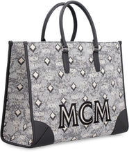 Load image into Gallery viewer, All over logo canvas tote
