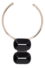 Carica l'immagine nel visualizzatore di Gallery, Collana choker in metallo e ebano
