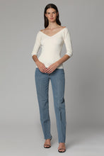 Carica l'immagine nel visualizzatore di Gallery, Pullover Oceano in maglia con scollo a V
