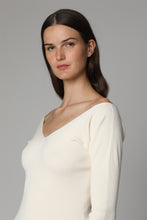 Carica l'immagine nel visualizzatore di Gallery, Pullover Oceano in maglia con scollo a V
