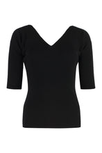 Carica l'immagine nel visualizzatore di Gallery, Pullover Oceano in maglia con scollo a V
