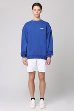 Load image into Gallery viewer, Cotton crew-neck sweatshirt with logo
