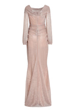 Carica l&#39;immagine nel visualizzatore di Gallery, Abito drappeggiato in filato lurex
