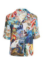 Carica l'immagine nel visualizzatore di Gallery, Camicia stile bowling stampata
