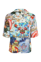 Carica l'immagine nel visualizzatore di Gallery, Camicia stile bowling stampata
