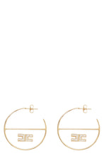 Load image into Gallery viewer, Logo hoop earrings
