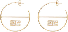 Load image into Gallery viewer, Logo hoop earrings
