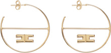 Load image into Gallery viewer, Logo hoop earrings
