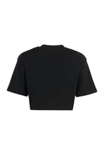 Carica l'immagine nel visualizzatore di Gallery, T-shirt crop con logo
