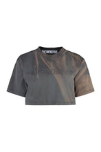 Carica l'immagine nel visualizzatore di Gallery, T-shirt crop con logo
