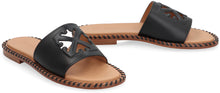 Load image into Gallery viewer, Twist Leather slides
