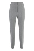 Carica l'immagine nel visualizzatore di Gallery, Pantaloni a sigaretta in gabardine stretch
