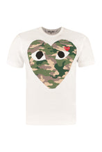 Load image into Gallery viewer, Patch detail printed cotton t-shirt

