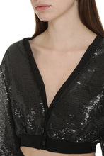 Carica l'immagine nel visualizzatore di Gallery, Cardigan corto in paillettes
