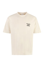 Load image into Gallery viewer, Slogan cotton crew-neck T-shirt
