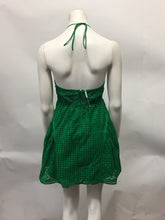 Carica l&#39;immagine nel visualizzatore di Gallery, Abito chemisier in cotone con decori in pizzo Sangallo
