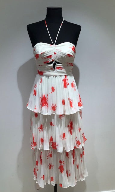 Abito in chiffon stampato