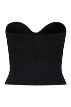 Carica l'immagine nel visualizzatore di Gallery, Top bustier in maglia a coste
