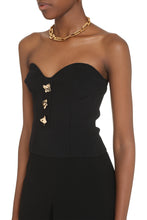 Carica l'immagine nel visualizzatore di Gallery, Top bustier in maglia a coste
