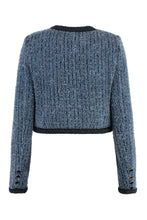 Carica l'immagine nel visualizzatore di Gallery, Giacca in denim effetto destroyed
