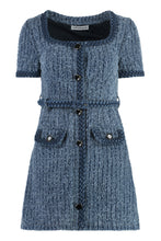 Load image into Gallery viewer, Interweaving detail denim dress
