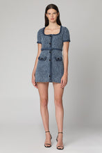 Load image into Gallery viewer, Interweaving detail denim dress
