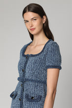 Load image into Gallery viewer, Interweaving detail denim dress
