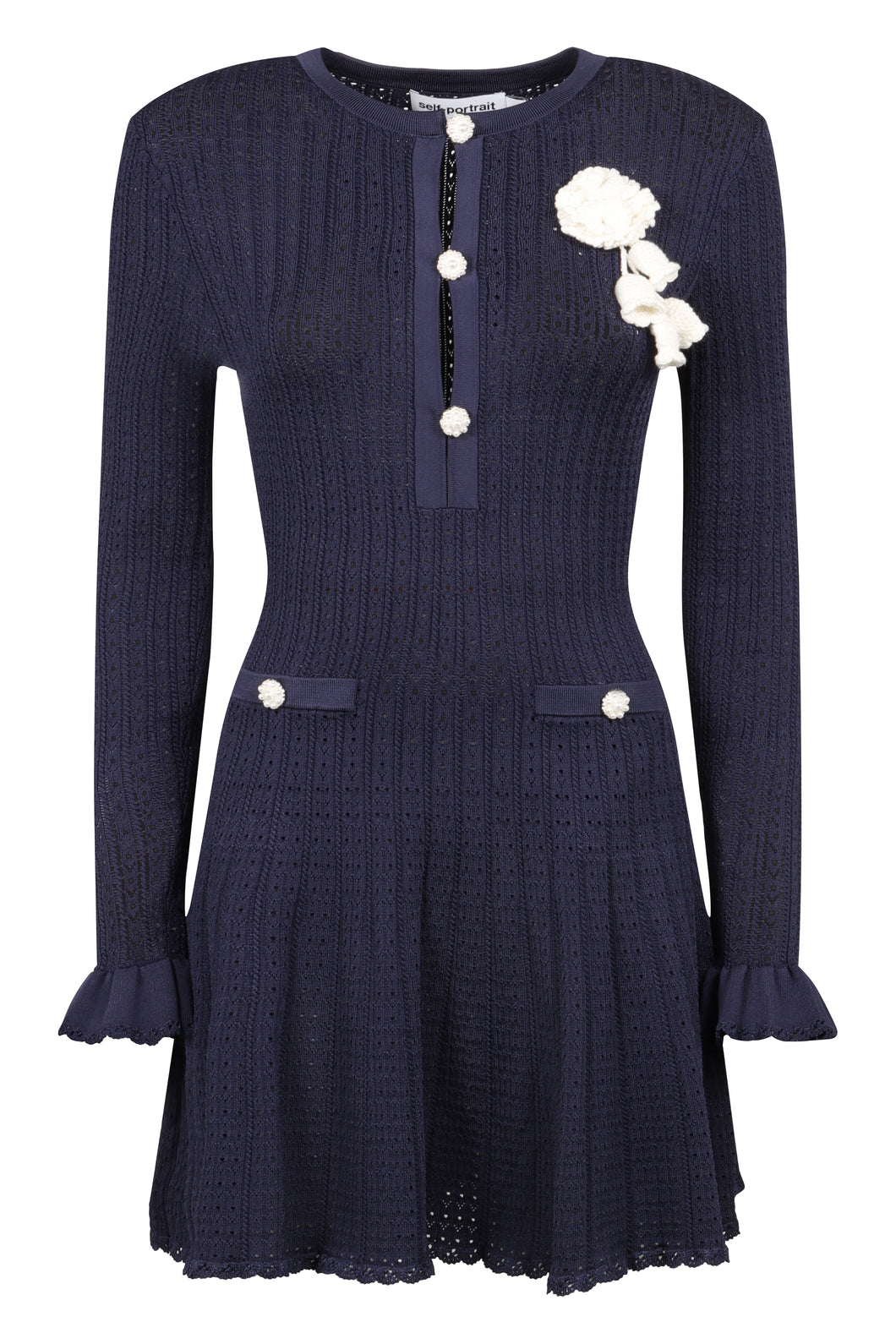 Abito in maglia traforata