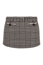Carica l'immagine nel visualizzatore di Gallery, Gonna-pantalone in motivo pied de poule
