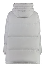 Load image into Gallery viewer, Hooded full-zip down jacket
