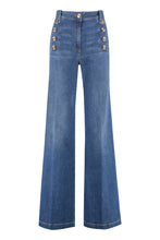 Carica l'immagine nel visualizzatore di Gallery, Pantaloni flared in denim
