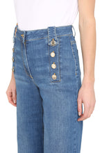 Carica l'immagine nel visualizzatore di Gallery, Pantaloni flared in denim
